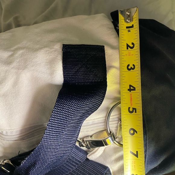 Tommy Hilfiger Blue and Red Duffel Bag with Signature Design - Picture 13 of 16